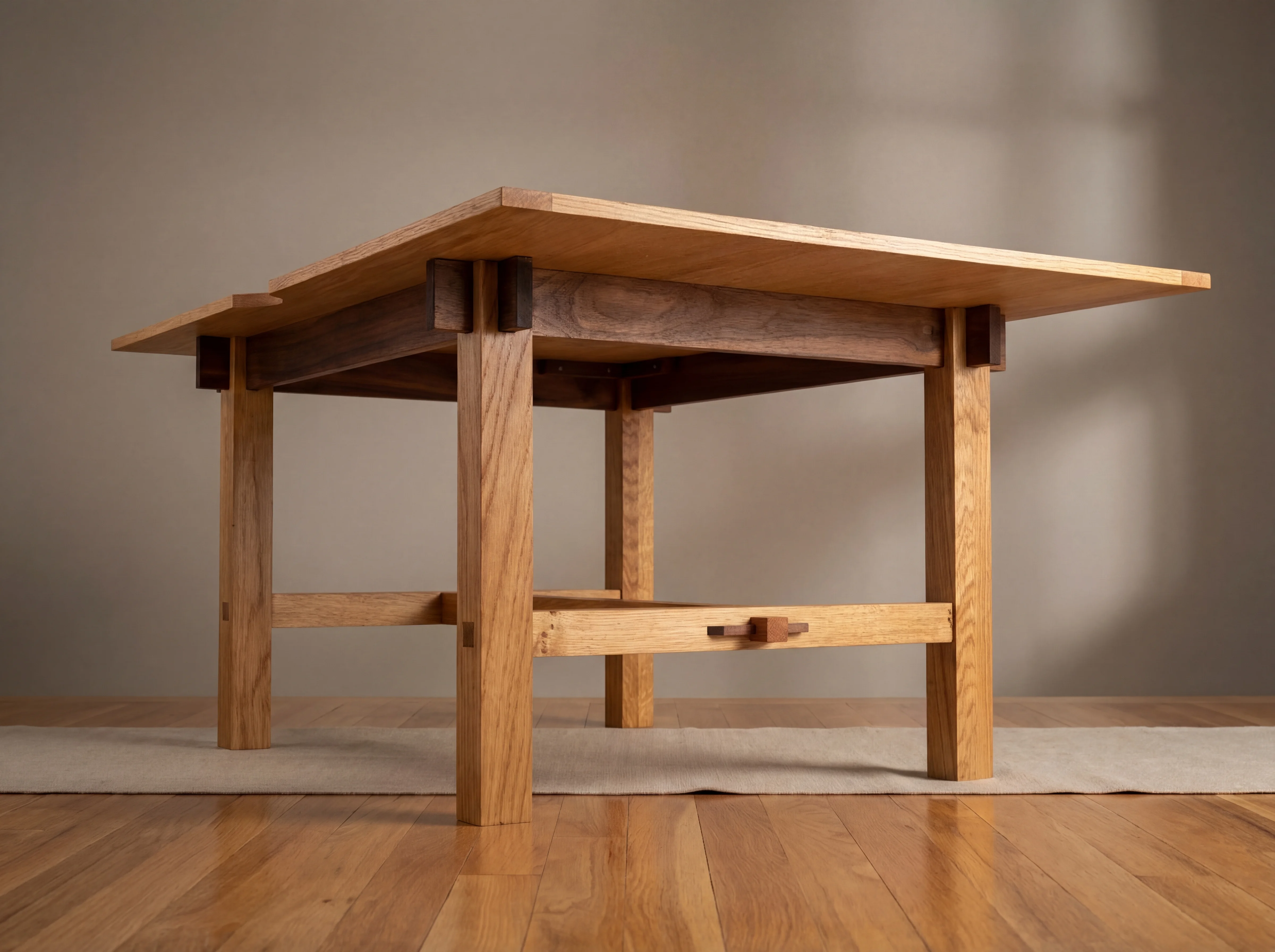 Coffee Table - European Oak & American Walnut