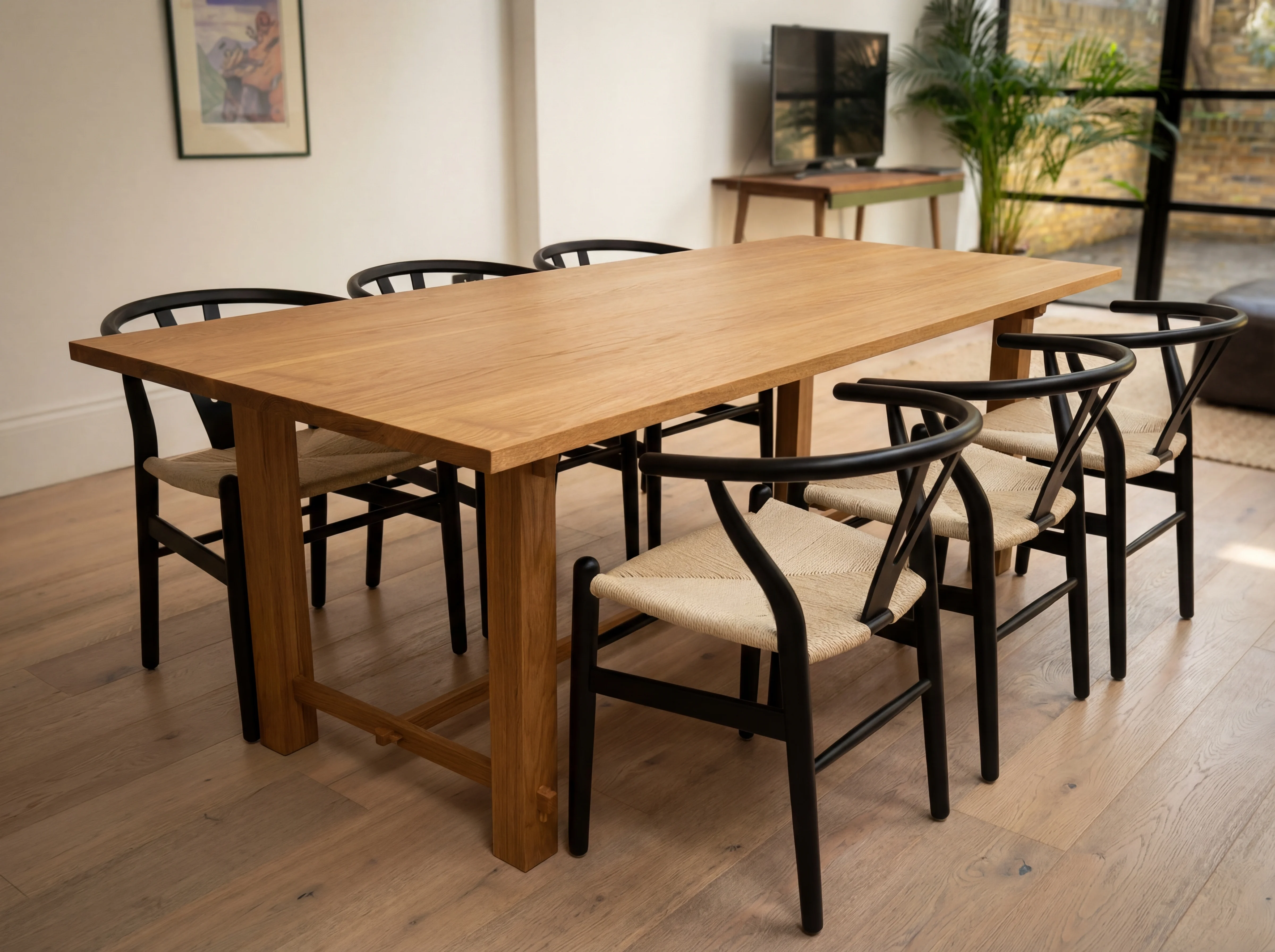 Dining Table - European Oak · Trestle Base