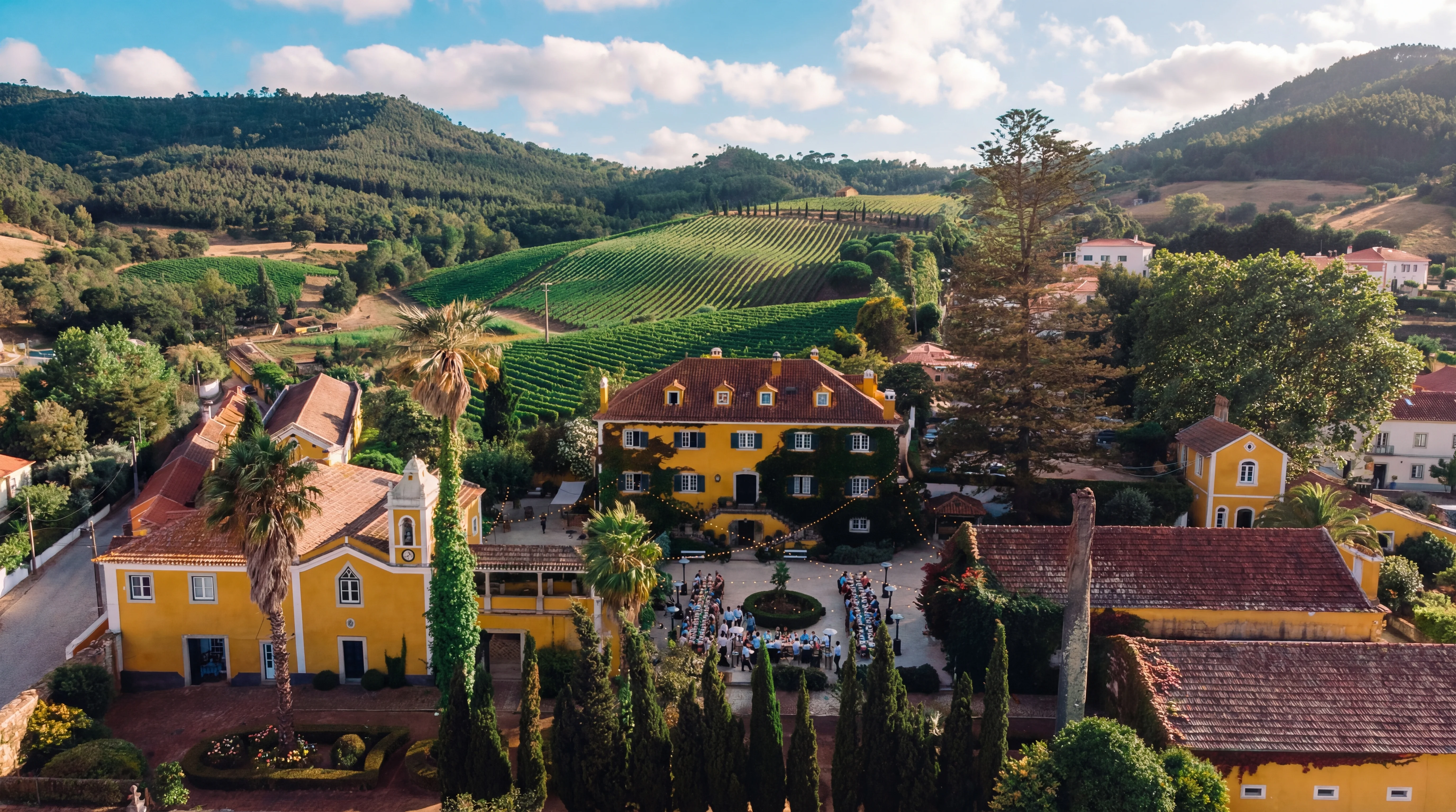 Quinta de Sant'Ana - rolling vineyards and cork oak forests in Mafra, Portugal